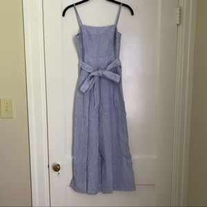 J.Crew Tie-Waist Linen Jumpsuit